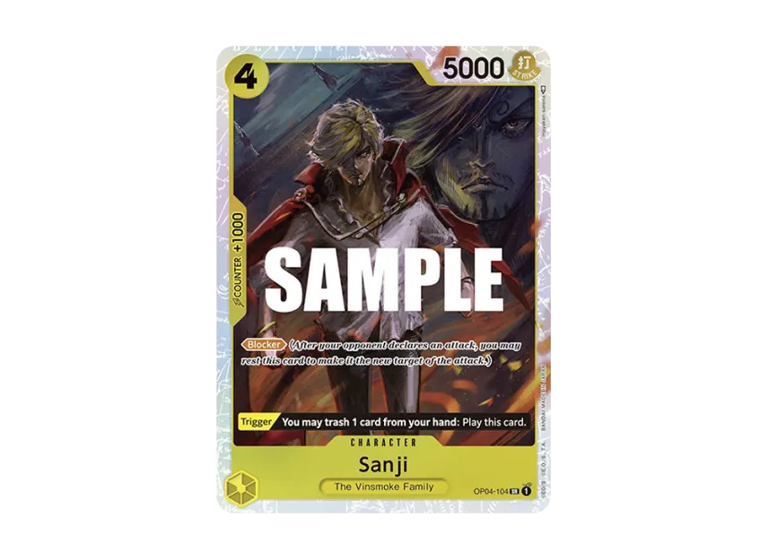 Sanji SR [OP04-104] [EN] (Booster Pack "Kingdoms Of Intrigue")
