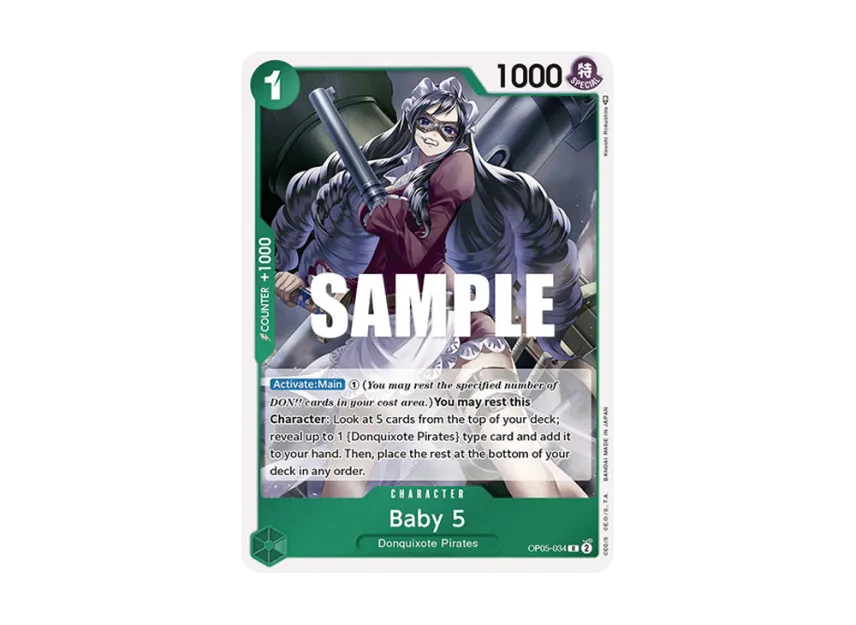 Baby 5 R [OP05-034] [EN] (Booster Pack "Awakening Of The New Era")