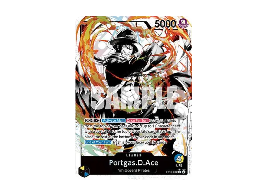 Portgas.D.Ace L-P [ST13-002] [EN] (Ultra DecK "The Three Brothers")