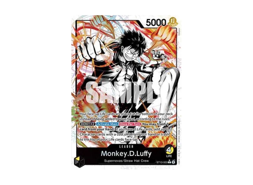 Monkey.D.Luffy L-P [ST13-003] [EN] (Ultra DecK "The Three Brothers")