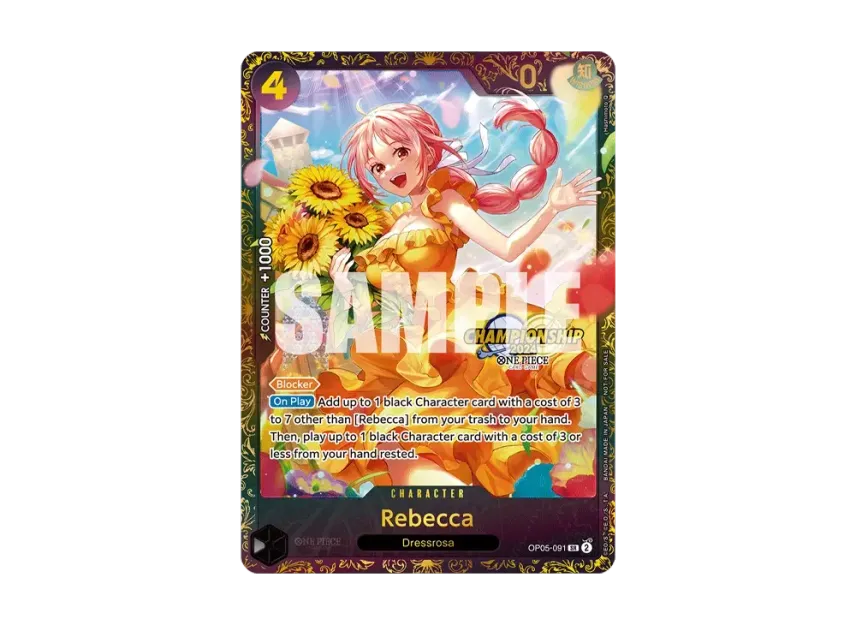 Rebecca SR [OP05-091] [EN] (Promotional Card "Championship 2024 Offline Regional Top 8")