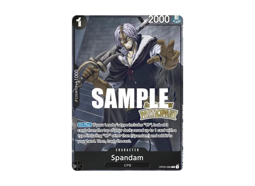 Spandam R [OP03-086] [EN] (Promotional Card "Online Regional Participation Pack Vol.2")