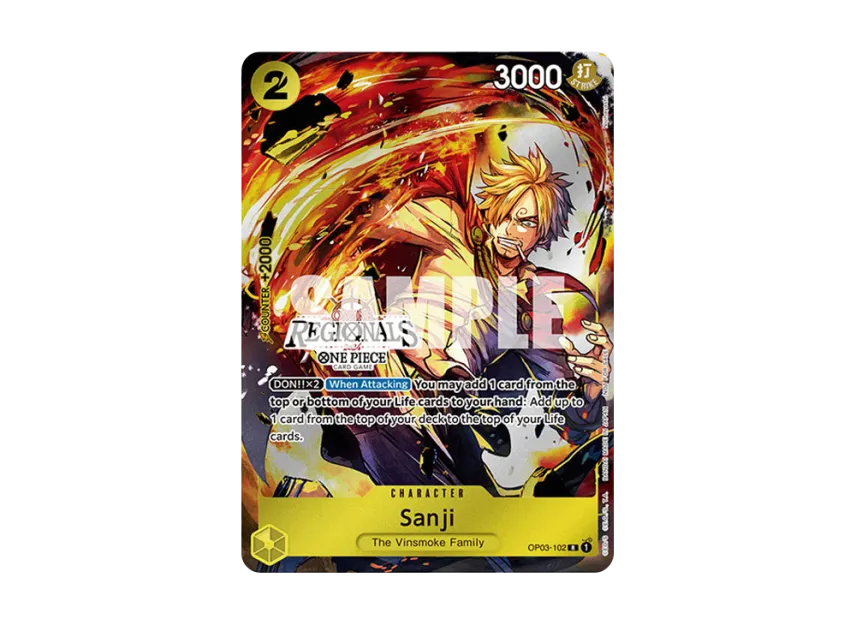 Sanji R [OP03-102] [EN] (Promotional Card "Online Regional Participation Pack 2024 Vol.1")