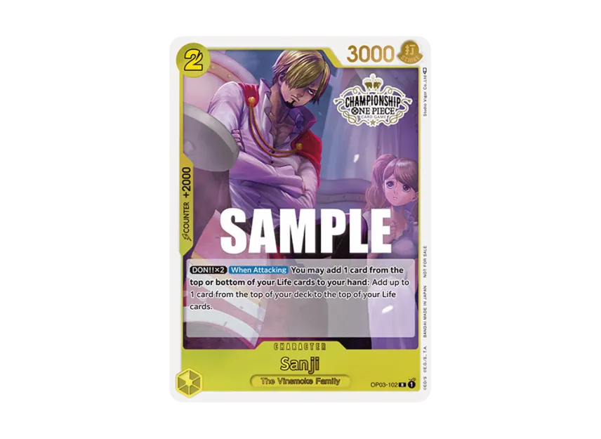 Sanji R [OP03-102] [EN] (Promotional Card "Championship 2023 Store Championship Participation Pack vol.2")