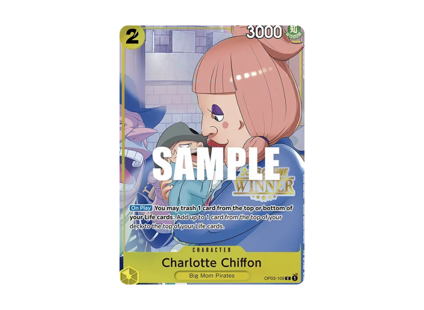 Charlotte Chiffon C [OP03-109] [EN] (Promotional Card "Online Regional 2023 Champion Card Set Vol.2")