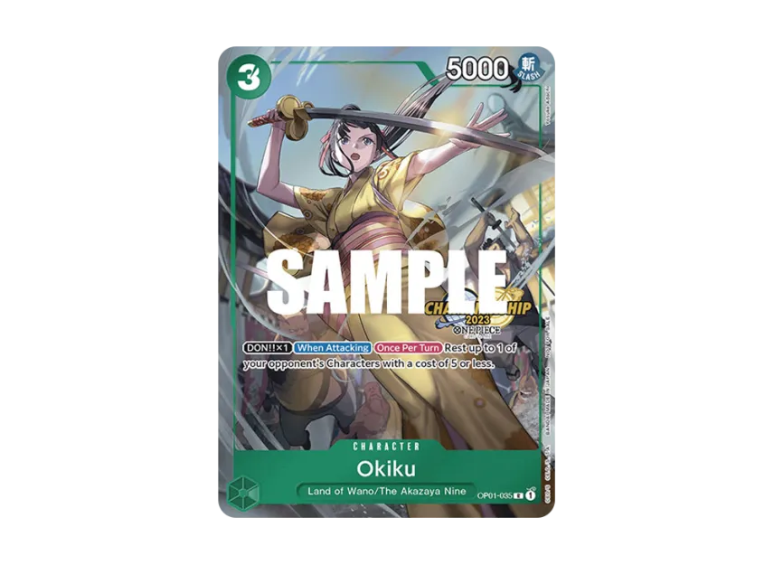 Okiku R [OP01-035] [EN] (Promotional Card "Championship 2023 Celebration Pack")
