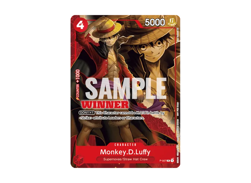 Monkey.D.Luffy P [P-007] [EN] (Promotional Card "Tournament Pack Vol.1 -Winner-")