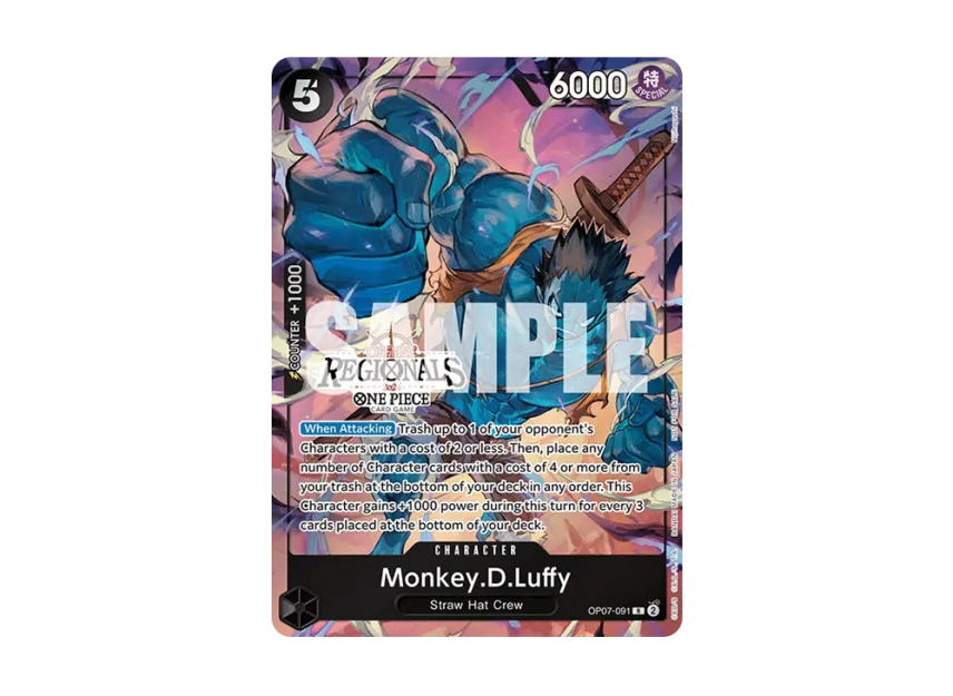 Monkey.D.Luffy R [OP07-091] [EN] (Promotional Card "Offline Regional Participation Pack 2024 Vol.3")