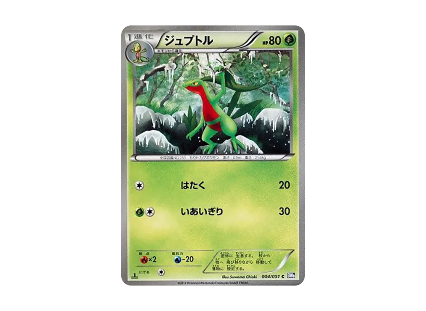 Grovyle C : 1ED [BW8 004/051] (Expansion Pack "Spiral Force")