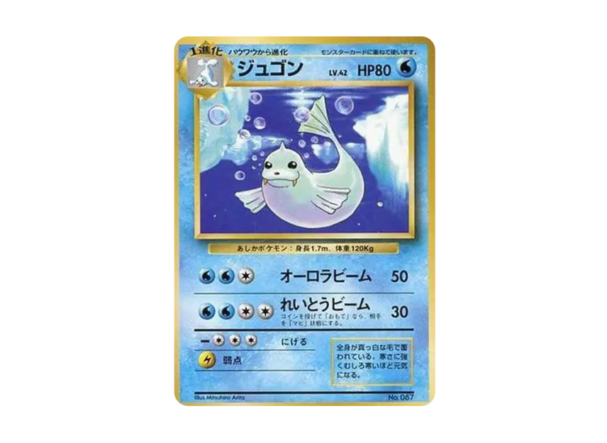Dewgong : 1ED : Old Back [PMCG1 1] (Expansion Pack "Pocket Monster Card Game First Edition")