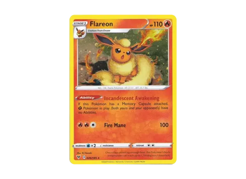 Flareon R : Holo [185-PROMOTIONAL-CARD 026/185] (Promotional Card)