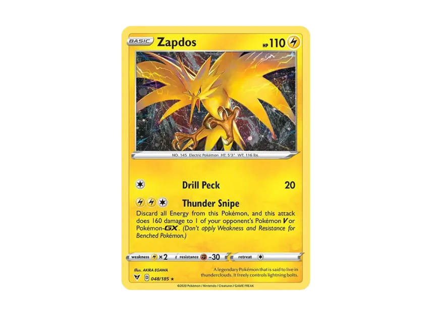 Zapdos R : Holo [185-PROMOTIONAL-CARD 048/185] (Promotional Card)
