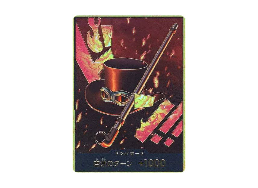 DON!! Card : Sabo Super Parallel (Premium Booster "One Piece Card The Best") [EN]