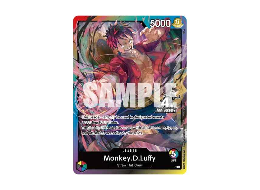 Monkey.D.Luffy L : Participation Prize [P] [EN] (Promotional Card "4th Anniversary Event (OP-17 Release Event)")