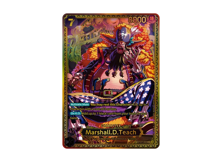 Marshall.D.Teach SR-SPC : New Four Emperors Special Card [ST27-005] [EN] (Booster Pack "THE WORLD’S STRONGEST WARRIORS")