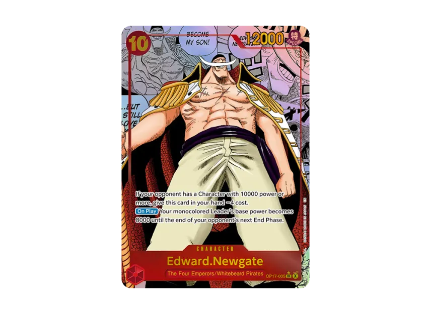 Edward.Newgate SR-SP : Manga Alt Art [OP17-005] [EN] (Booster Pack "THE WORLD’S STRONGEST WARRIORS")
