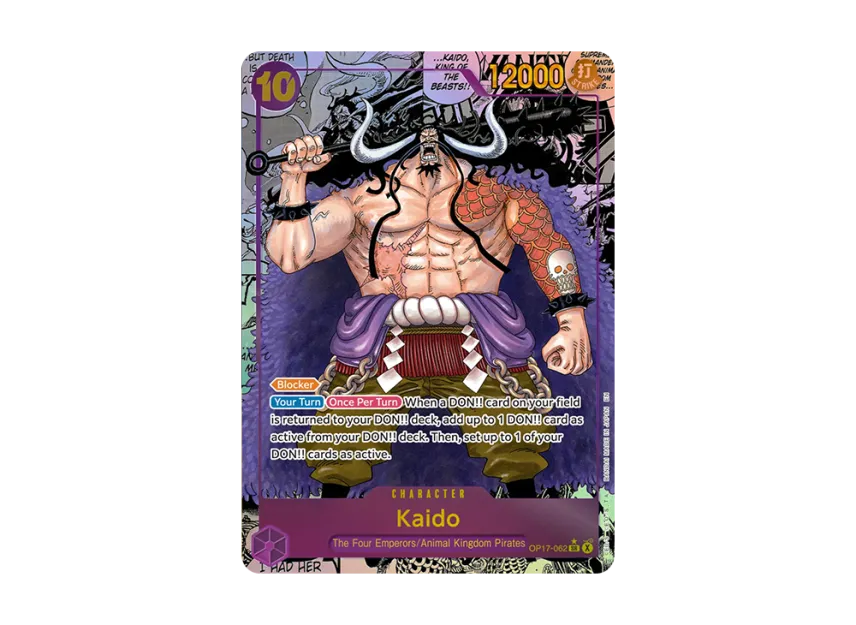 Kaido SR-SP : Manga Alt Art [OP17-062] [EN] (Booster Pack "THE WORLD’S STRONGEST WARRIORS")