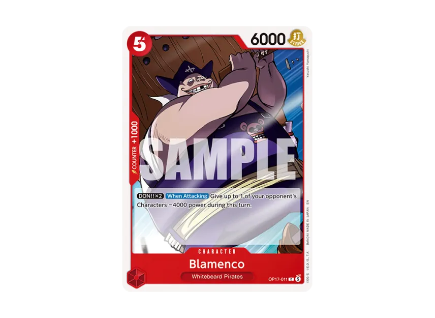 Blamenco C [OP17-011] [EN] (Booster Pack "THE WORLD’S STRONGEST WARRIORS")