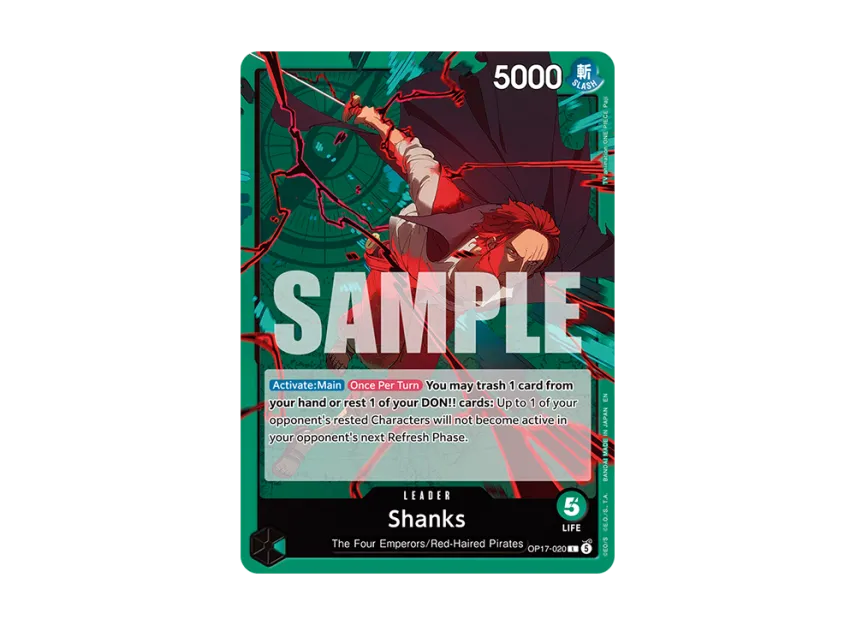 Shanks L [OP17-020] [EN] (Booster Pack "THE WORLD’S STRONGEST WARRIORS")