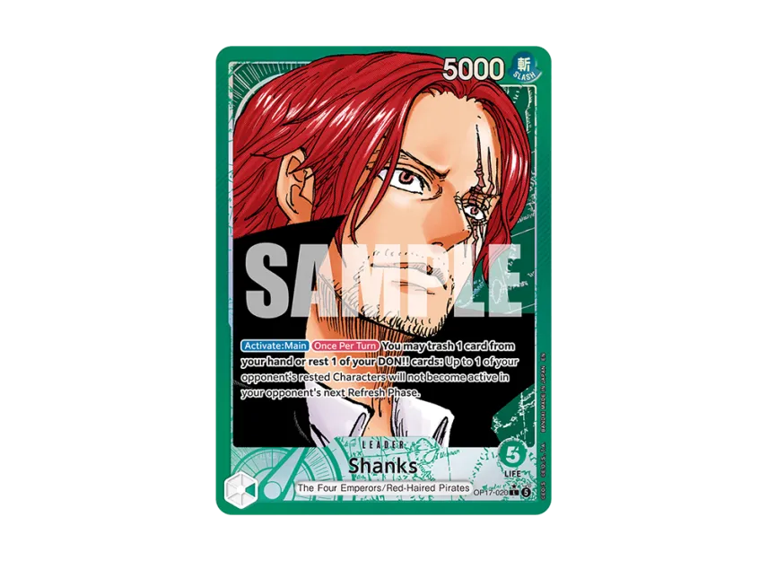 Shanks L-P [OP17-020] [EN] (Booster Pack "THE WORLD’S STRONGEST WARRIORS")