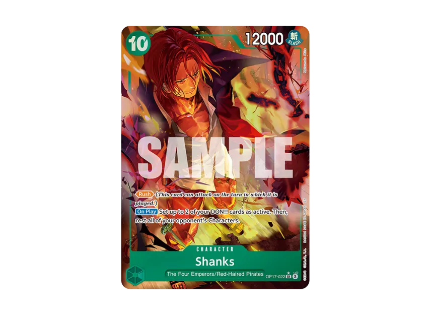 Shanks SR-P [OP17-022] [EN] (Booster Pack "THE WORLD’S STRONGEST WARRIORS")