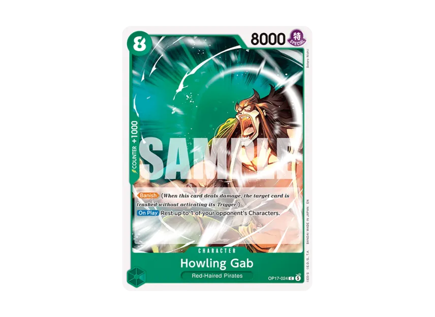 Howling Gab C [OP17-024] [EN] (Booster Pack "THE WORLD’S STRONGEST WARRIORS")
