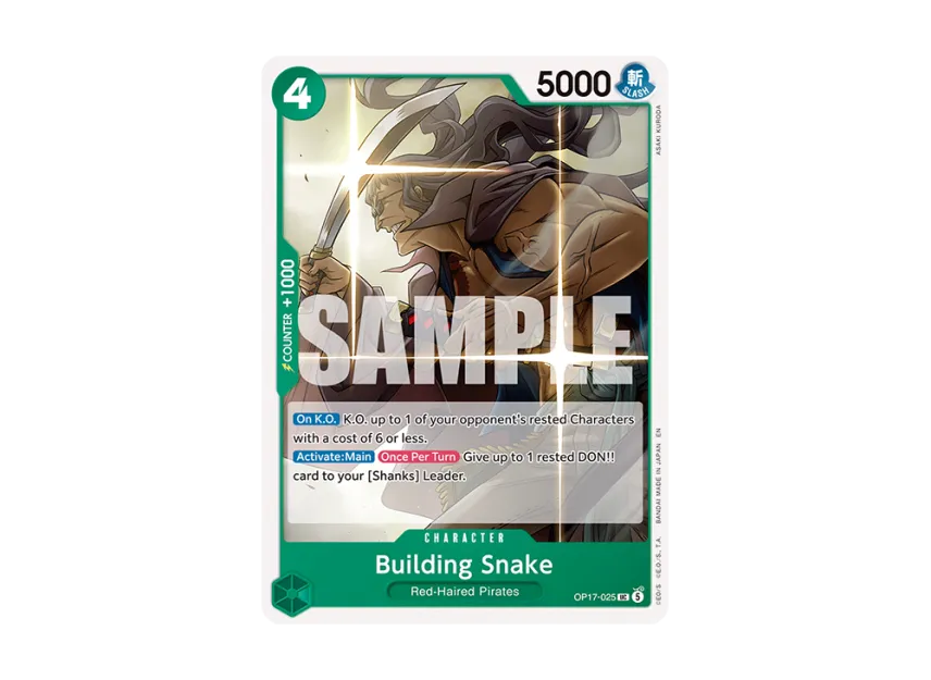Building Snake UC [OP17-025] [EN] (Booster Pack "THE WORLD’S STRONGEST WARRIORS")