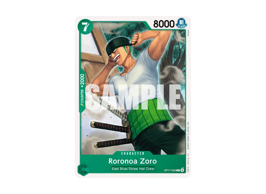 Roronoa Zoro C [OP17-035] [EN] (Booster Pack "THE WORLD’S STRONGEST WARRIORS")
