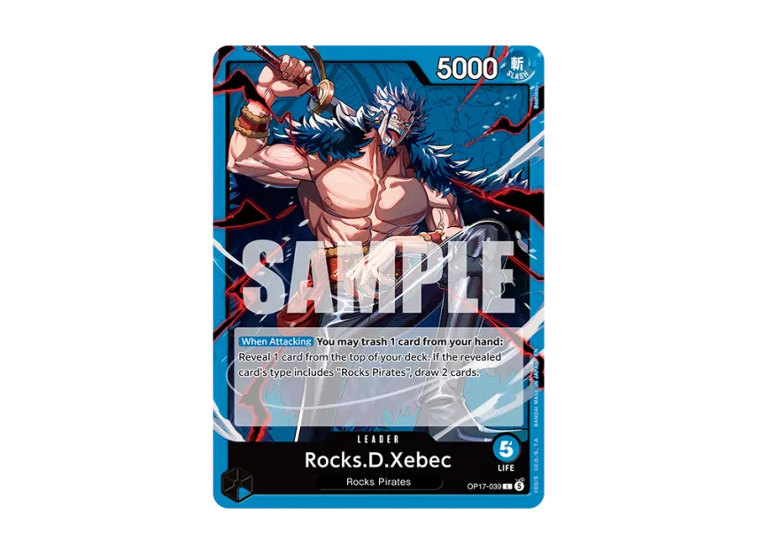 Rocks D. Xebec L [OP17-039] [EN] (Booster Pack "THE WORLD’S STRONGEST WARRIORS")