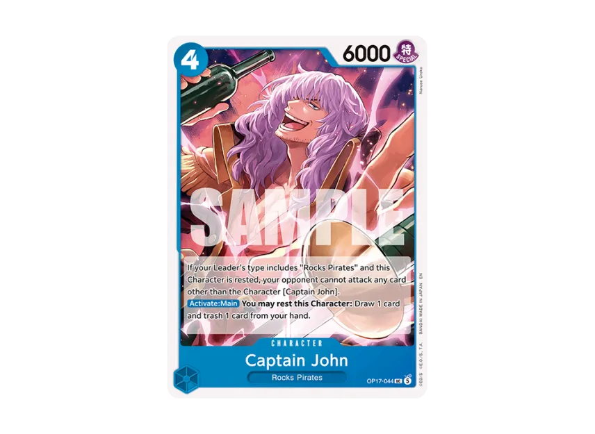 Captain John UC [OP17-044] [EN] (Booster Pack "THE WORLD’S STRONGEST WARRIORS")