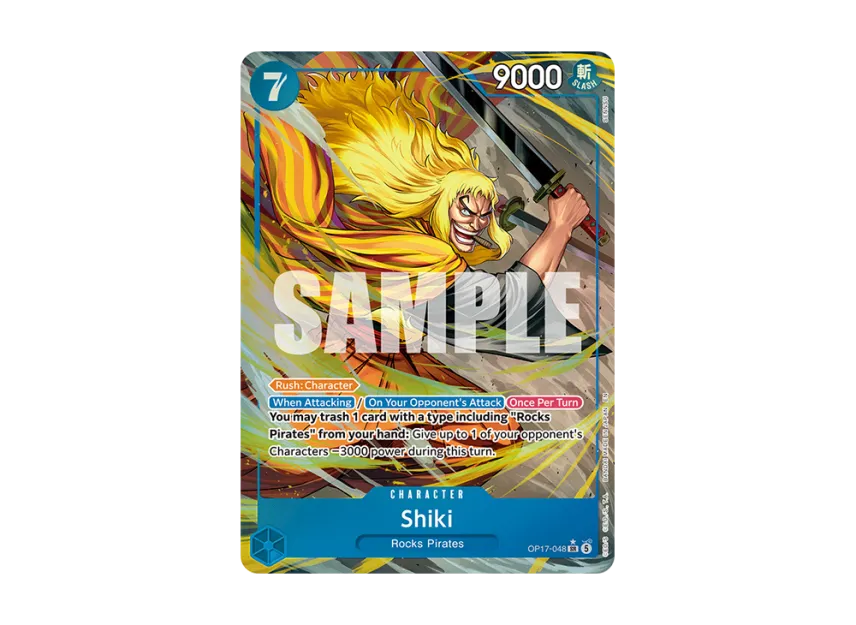 Shiki SR-P [OP17-048] [EN] (Booster Pack "THE WORLD’S STRONGEST WARRIORS")