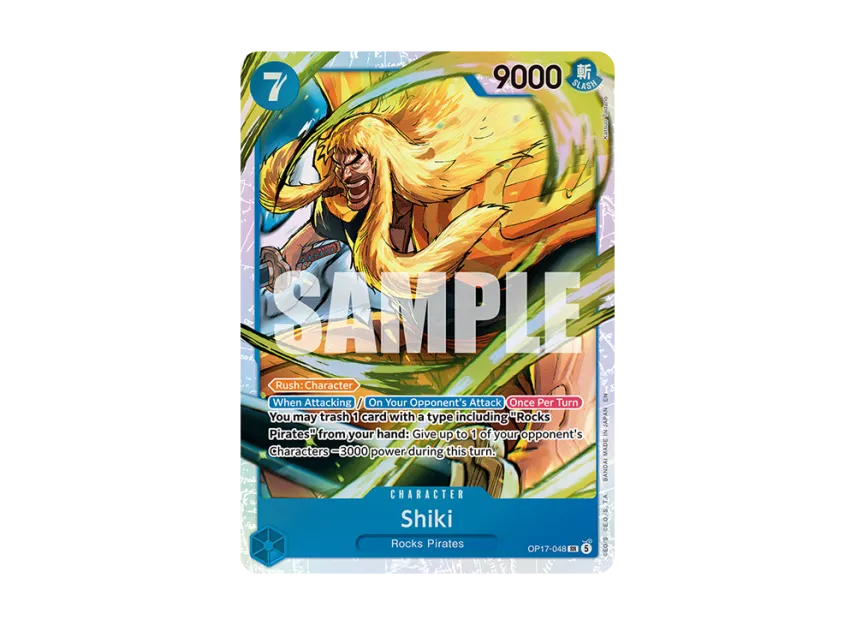 Shiki SR [OP17-048] [EN] (Booster Pack "THE WORLD’S STRONGEST WARRIORS")