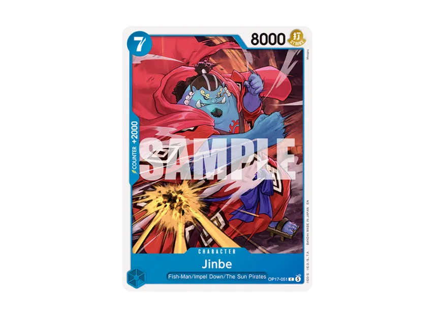 Jinbe C [OP17-051] [EN] (Booster Pack "THE WORLD’S STRONGEST WARRIORS")