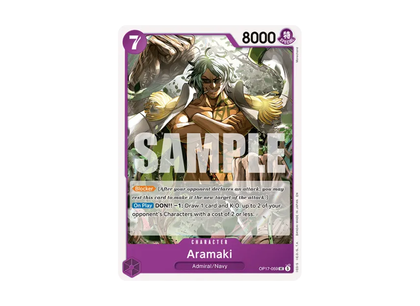 Aramaki UC [OP17-059] [EN] (Booster Pack "THE WORLD’S STRONGEST WARRIORS")