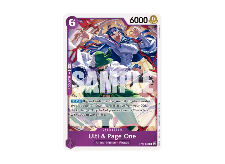 Ulti & Page One R [OP17-060] [EN] (Booster Pack "THE WORLD’S STRONGEST WARRIORS")