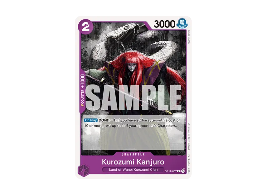 Kurozumi Kanjuro C [OP17-067] [EN] (Booster Pack "THE WORLD’S STRONGEST WARRIORS")
