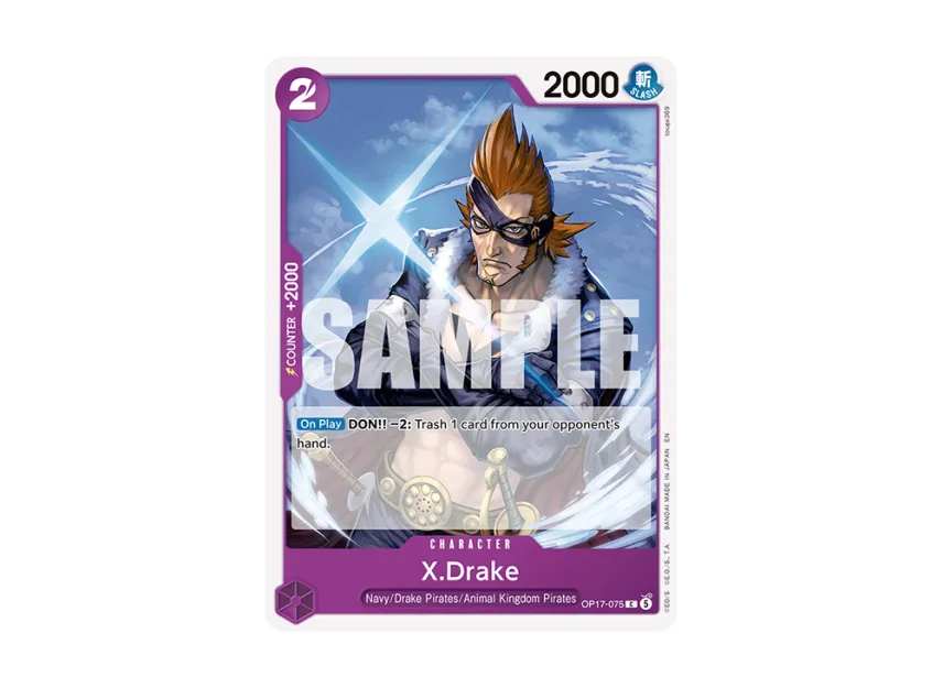 X.Drake C [OP17-075] [EN] (Booster Pack "THE WORLD’S STRONGEST WARRIORS")