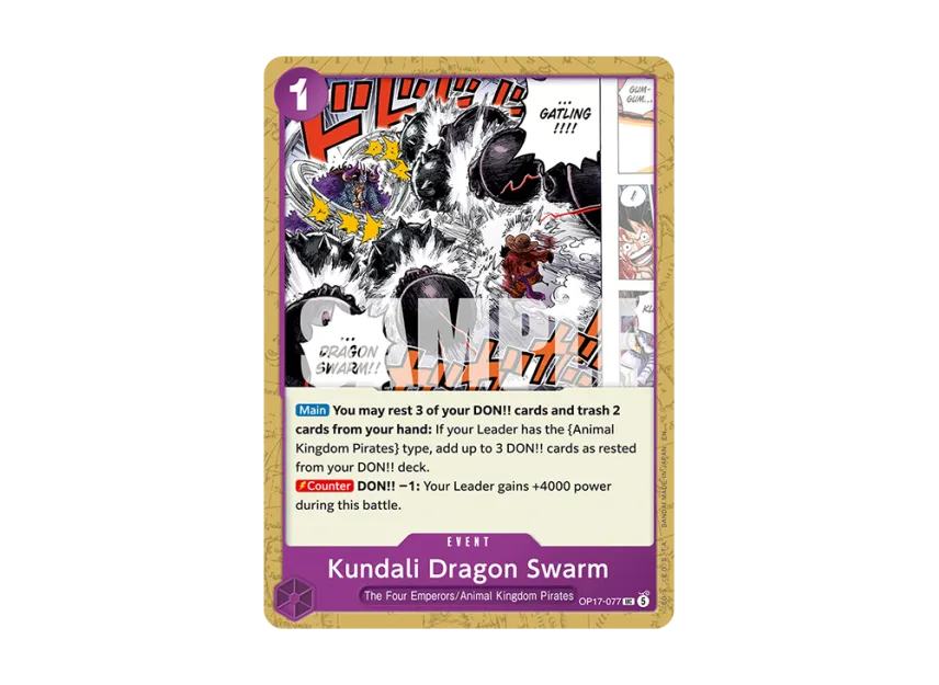 Gundari Dragon Swarm UC [OP17-077] [EN] (Booster Pack "THE WORLD’S STRONGEST WARRIORS")