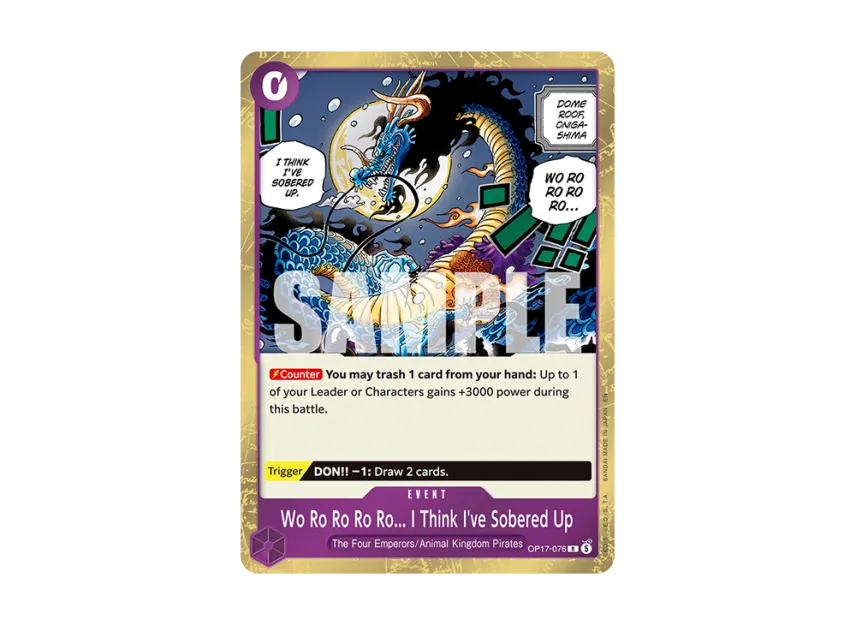 Wororororo...!! That sobered me right up! R [OP17-076] [EN] (Booster Pack "THE WORLD’S STRONGEST WARRIORS")