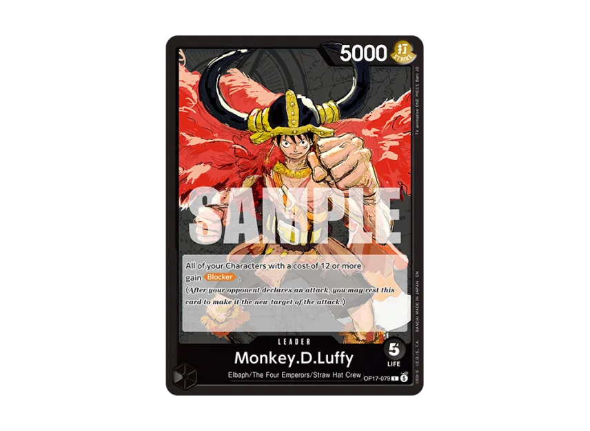 Monkey.D.Luffy L [OP17-079] [EN] (Booster Pack "THE WORLD’S STRONGEST WARRIORS")