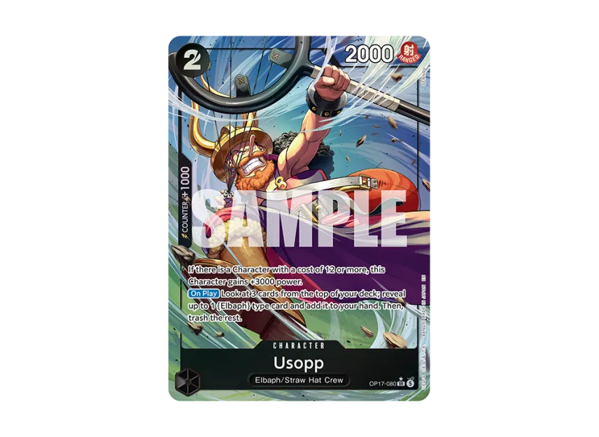 Usopp SR-P [OP17-080] [EN] (Booster Pack "THE WORLD’S STRONGEST WARRIORS")