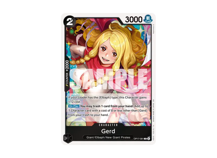 Gerd R [OP17-081] [EN] (Booster Pack "THE WORLD’S STRONGEST WARRIORS")