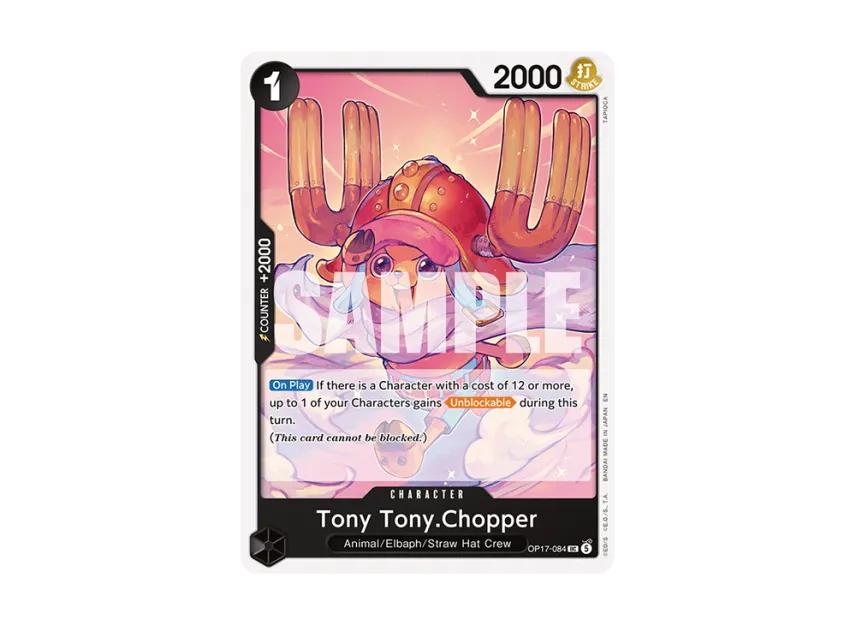 Tony Tony.Chopper UC [OP17-084] [EN] (Booster Pack "THE WORLD’S STRONGEST WARRIORS")