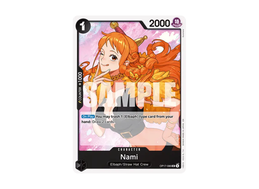 Nami UC [OP17-086] [EN] (Booster Pack "THE WORLD’S STRONGEST WARRIORS")