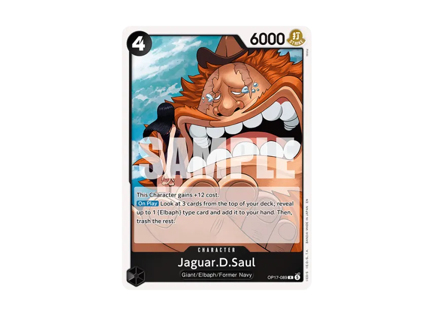 Jaguar.D.Saul R [OP17-089] [EN] (Booster Pack "THE WORLD’S STRONGEST WARRIORS")