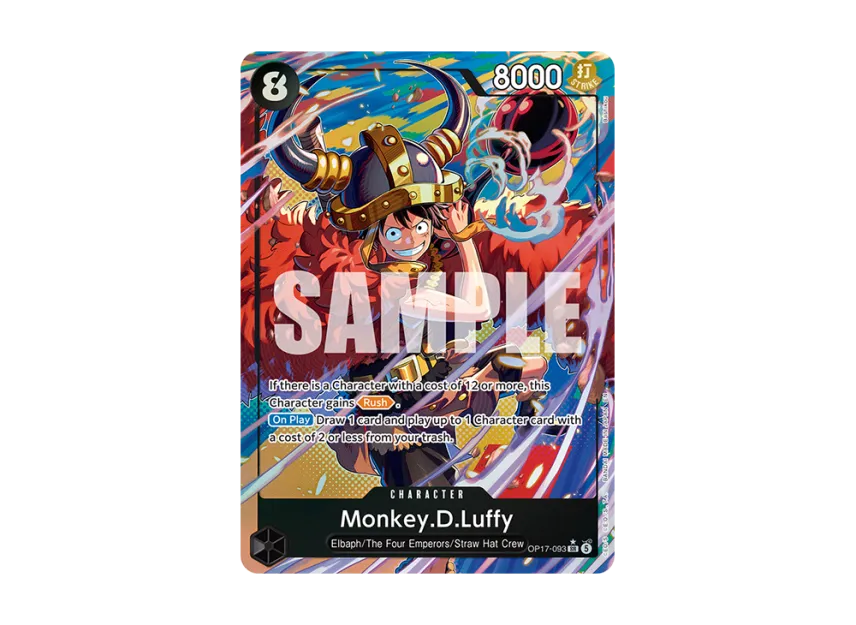 Monkey.D.Luffy SR-P [OP17-093] [EN] (Booster Pack "THE WORLD’S STRONGEST WARRIORS")