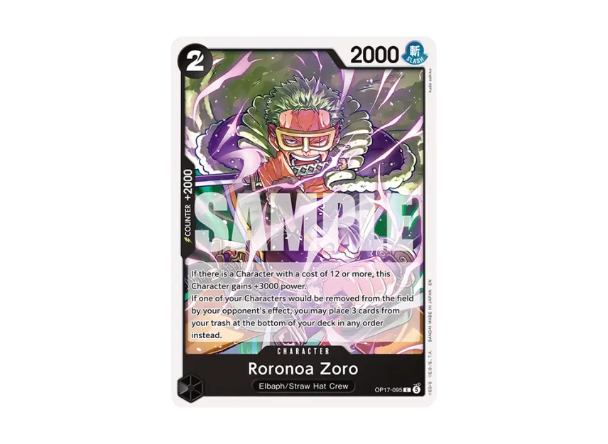 Roronoa Zoro C [OP17-095] [EN] (Booster Pack "THE WORLD’S STRONGEST WARRIORS")
