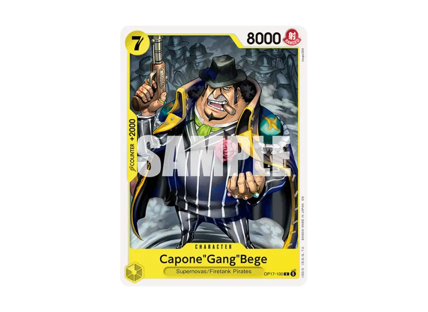 Capone"Gang"Bege C [OP17-100] [EN] (Booster Pack "THE WORLD’S STRONGEST WARRIORS")