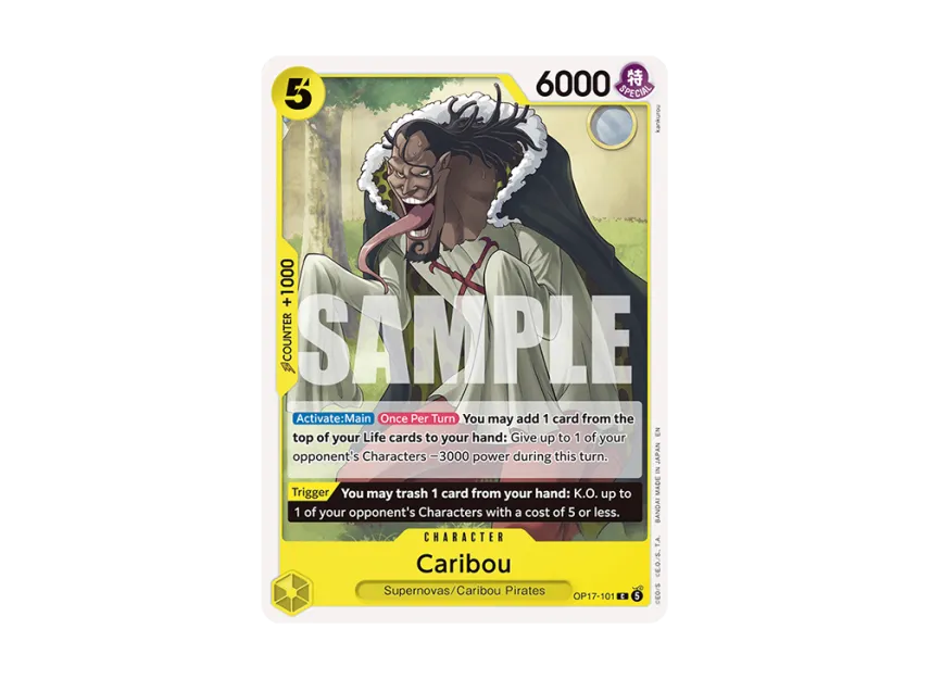 Caribou C [OP17-101] [EN] (Booster Pack "THE WORLD’S STRONGEST WARRIORS")