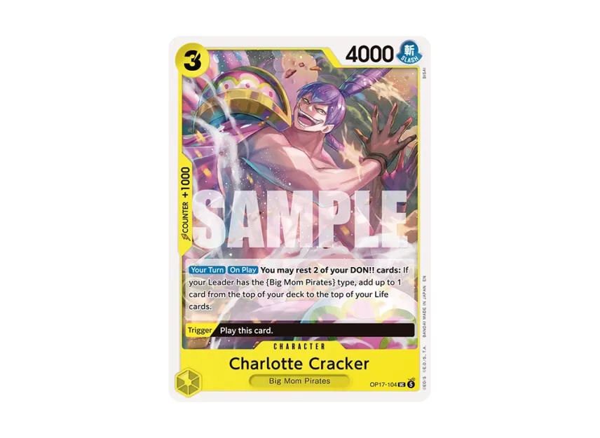 Charlotte Cracker UC [OP17-104] [EN] (Booster Pack "THE WORLD’S STRONGEST WARRIORS")